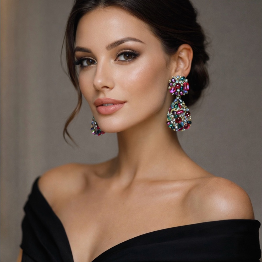Elegant Multicolor Statement Earrings
